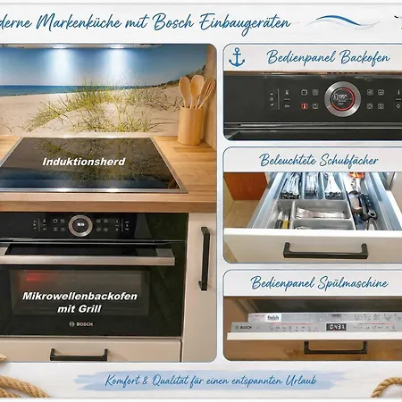 Apartman Albatros Komfort-sterne-appartment 025 Mit Wlan, Balkon Tiefgarage In Tossens, Nordsee, Ggue Center Parcs *